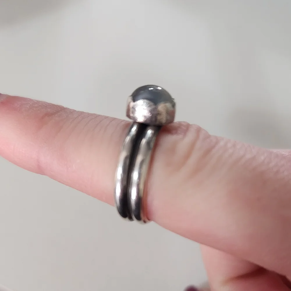 Silver Moonstone Ring - Picture 6 of 6
